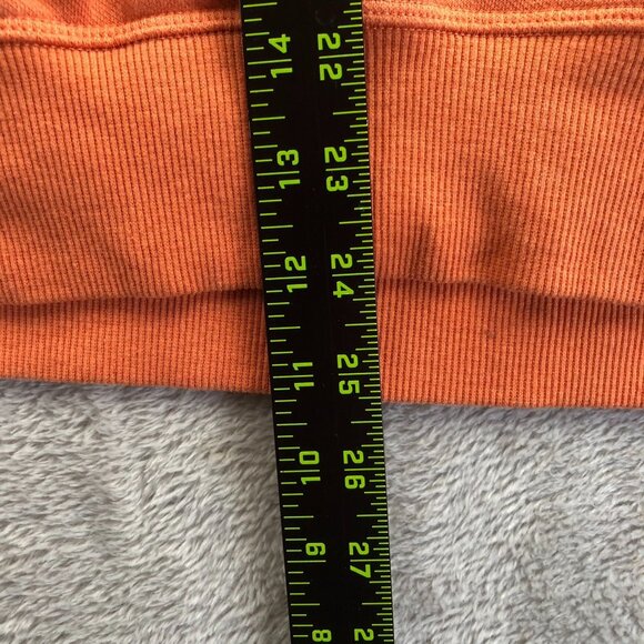 Columbia Womens Sweatshirt Medium Orange Long Sleeve Crew Neck Pullover Casual - Picture 4 of 14